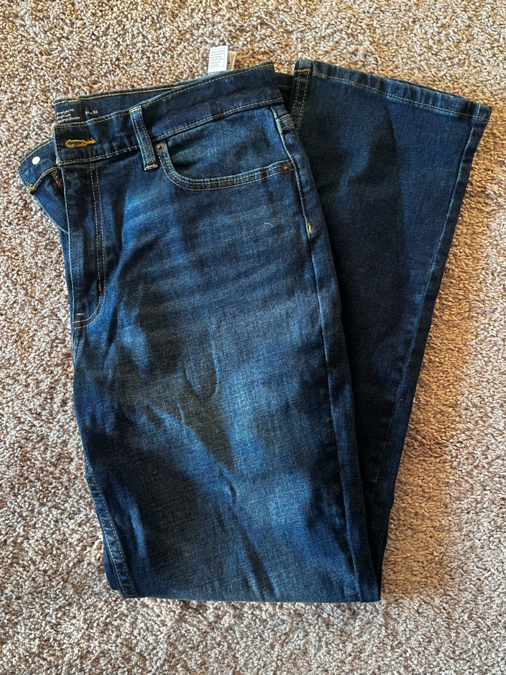 Member's Mark Straight Fit Stretch Jeans - Dark Blue